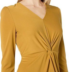 Twist Front Matte Jersey Dress